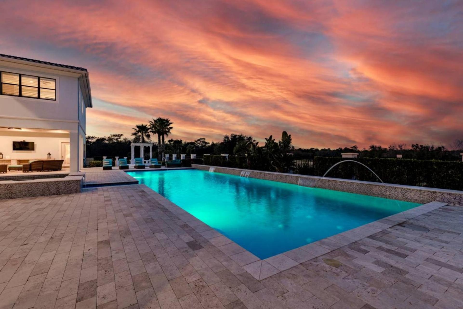 Beautiful 5 Star Mansion With Private Pool On The Prestigious Reunion Resort Orlando Mansion 6280 Kissimmee Exteriér fotografie