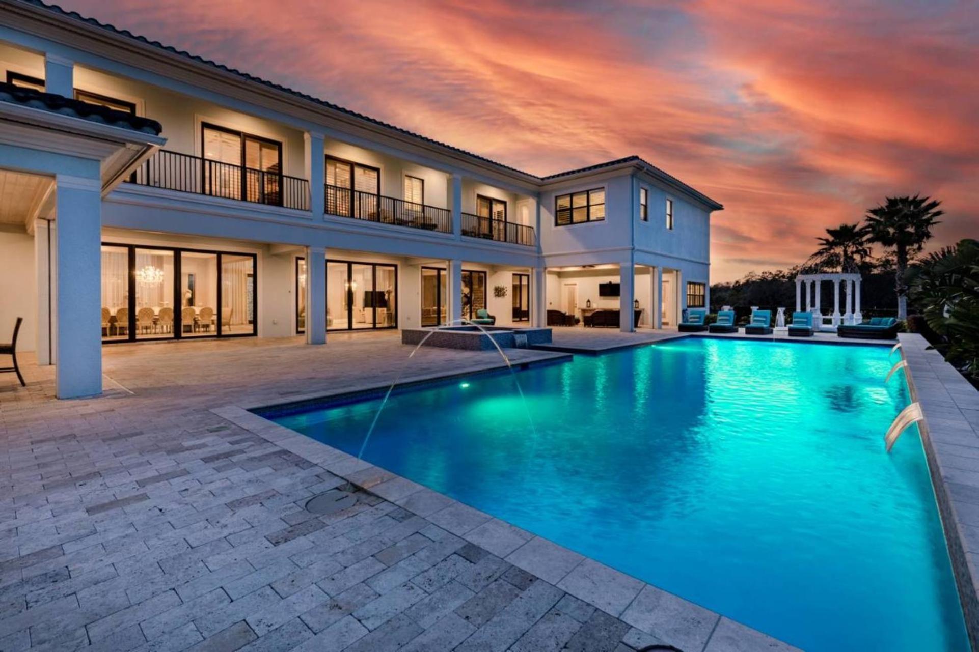 Beautiful 5 Star Mansion With Private Pool On The Prestigious Reunion Resort Orlando Mansion 6280 Kissimmee Exteriér fotografie